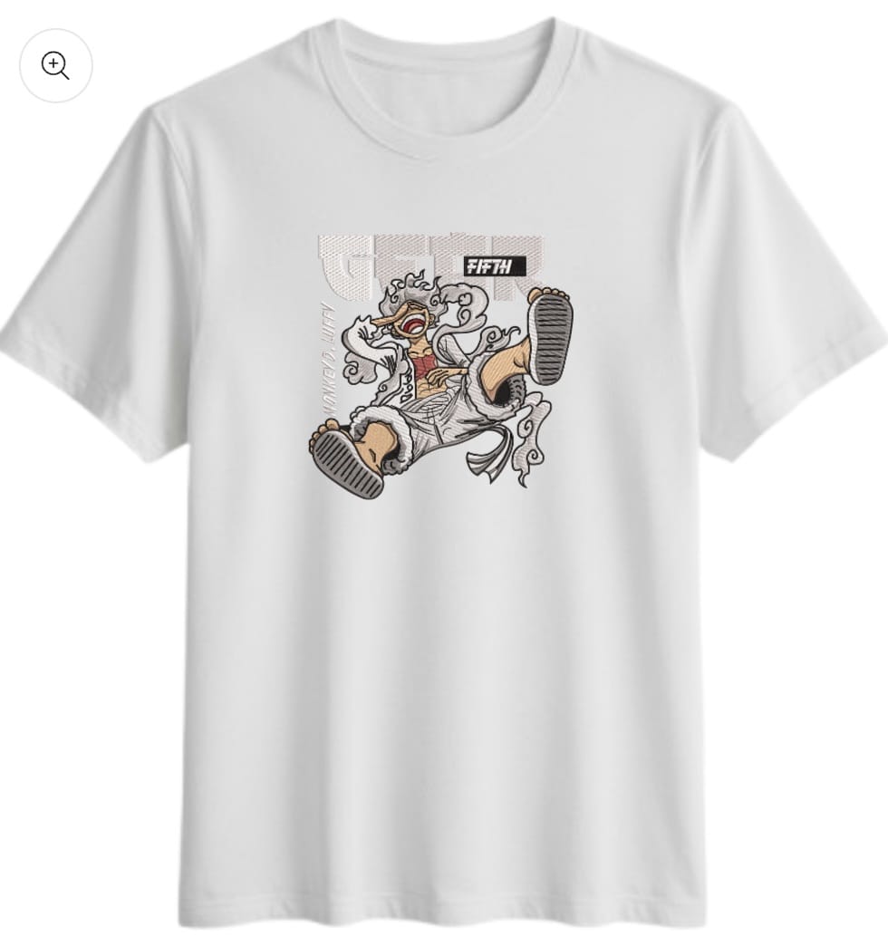 Money D.Luffy Oversize Embroidered T-Shirt