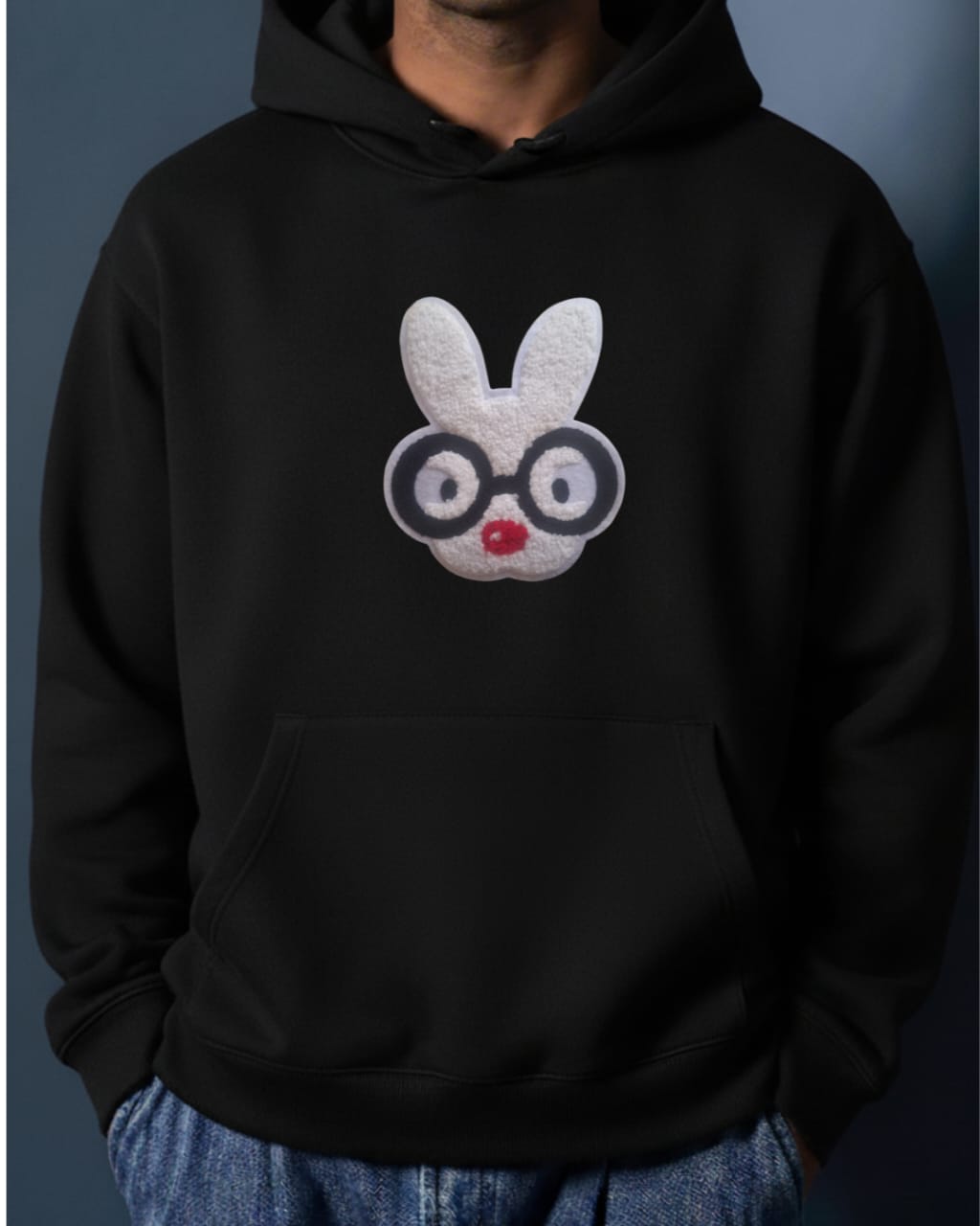 Shanail Premium Embroidery with Black Hoodie 