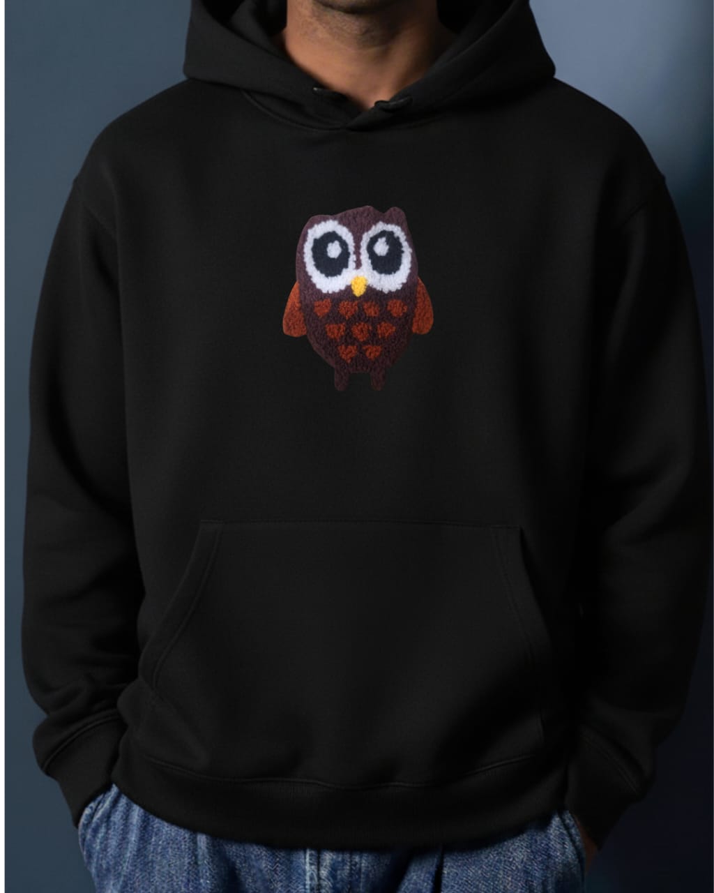 Shanail Premium Embroidery with Black Hoodie 