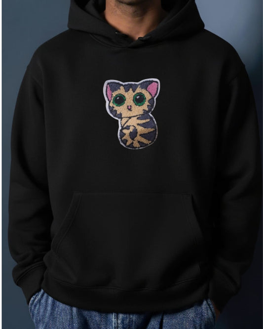 Shanail Premium Embroidery with Black Hoodie 