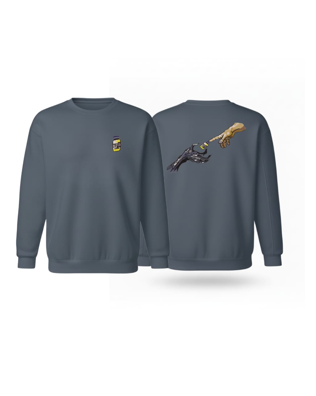 Tren front & back Oversize Embroidered sweatshirt